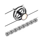 PAULMANN System linkowy DC zest Cardan max.8x7W GU5,3 Cz-mt /Chrom 230V/12V DC 60VA metal