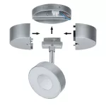PAULMANN URail Single Spot-Base max50W Chrom matt 230V Kunststoff