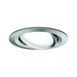 PAULMANN Oprawa do wbudowania NOVA PLUS COIN LED DIM SH Zigbee wychylna zestaw 3x6W 470lm 84mm 2700K-6500K 230V żelazo szczotkowane