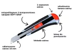 Nóż z ostrzem 18 mm Abraboro