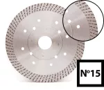 Tarcza diamentowa do płytek 180 x 25,4/22/10 ABRABORO N15 Turbo, profesjonalna