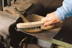 Szczotka ręczna 4-rzędowa 280 mm Wolfcraft - drut stalowy falisty
