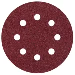 Papier szlifierski 115 mm Wolfcraft - gr. 80, perforowany, na rzep [5 szt.]