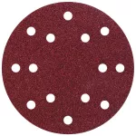 Papier szlifierski 150 mm Wolfcraft - gr. 80, perforowany, na rzep [5 szt.]