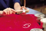 Szczotka ręczna 4-rzedowa 220 mm Wolfcraft - drut mosiężny