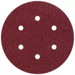 Papier szlifierski 150 mm Wolfcraft - gr. 60/120/240, perforowany, na rzep [12 szt.]