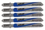 5 brzeszczotów Wolfcraft - uchwyt T, blachy, metale nieżelazne, aluminium, dokładne cięcia