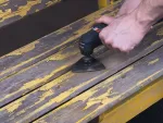 Trójkątny dysk szlifierski 95 mm (na rzep) Wolfcraft - do urządzeń oscylacyjnych