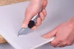 Nóż uniwersalny Wolfcraft - z 3 ostrzami półokrągłymi