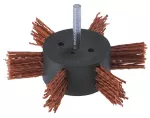 Szczotka wachlarzowa 100 mm Wolfcraft - pokryta nylonem / zgrubna