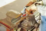 Szczotka stożkowa 100 mm/M14 Wolfcraft - drut falisty