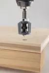 Uchwyt końcówek z regulowanym ogranicznikiem głębokości. Wolfcraft