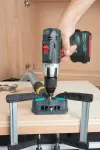 Przenośna przystawka wspomagająca wiercenie wiertłami cylindrycznymi i FORSTNER Wolfcraft