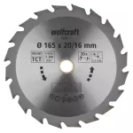 1 tarcza HM do pilarek ręcznych; Ø 165 x 16/20 x 2,4 mm / 20 zębów; seria zielona