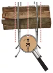 Stojak do cięcia drewna Wolfcraft - mały