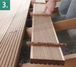 Zestaw startowy do budowy tarasów Wolfcraft - ukryte połączenia