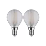 PAULMANN Źródło światła LED Fil 2X Tropfen 470lm E14 4000K mat 4,5W 230V