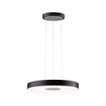 PAULMANN Lampa wisząca PURIC PANE LED 22W 400 mm 3-STEP DIM 230V czarny / szary metal