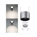 PAULMANN Lampa wisząca ALDAN LED II DIM 5W 820lm 2700K 230V czarny / szczotkowane aluminium