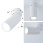 PAULMANN Lampa sufitowa TURNAL COIN LED 3-STEP DIM 6W 470lm 2700K 230V biała matowy