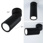 PAULMANN Lampa sufitowa TURNAL COIN LED 3-STEP DIM 6W 470lm 2700K 230V czarny matowy