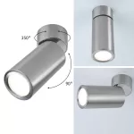 PAULMANN Lampa sufitowa TURNAL COIN LED 3-STEP DIM 6W 470lm 2700K 230V chrom satyna