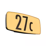 PAULMANN Oprawa numeryczna SHERRA LED SH Zigbee 6.5W 430lm IP44 2200-3000K czujnik ruchu+zmierzchu 230V antracyt tworzywo sztuczne