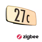 PAULMANN Oprawa numeryczna SHERRA LED SH Zigbee 6.5W 430lm IP44 2200-3000K czujnik ruchu+zmierzchu 230V antracyt tworzywo sztuczne
