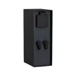 PAULMANN Zewnętrzna kolumna zasilająca RIO 2GN. 24V Plug & Shine + 2GN. 230V IP44 stal szlachetna antracyt
