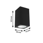 PAULMANN Oprawa elewacyjna FLAME IP44 4W 265lm 2200K 230V antracyt