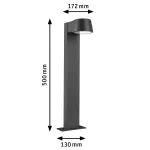 PAULMANN Oprawa ogrodowa CAPEA LED 6W 450lm 2200K 500mm IP44 230V antracyt aluminium