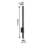 PAULMANN Oprawa elewacyjna STAN LED 11.5W 300lm 800mm 3000K IP44 odporna na wodę morską 230V antracyt aluminium