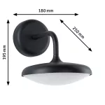 PAULMANN Oprawa elewacyjna NOSTRO LED 10W 900lm 3000K IP 44 odporna na wodę morską 230V antracyt aluminium