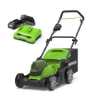 2x24 V kosiarka 41 cm Greenworks G24X2LM41K2x zestaw ładowarka dual + 2x aku 2 Ah