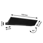 PAULMANN Oprawa ścienna RANVA LED SH Zigbee 13W+ 2W 2700K-6500K 1400lm DIM 230V czarny matowy