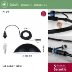 PAULMANN Lampa wisząca MAPALO Plug & Shine 2W 3000K IP44 24V antracyt