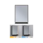PAULMANN Lustro łazienkowe ścienne MIRO LED 11W DIM 180lm 2700/4000/6500K 620X450mm IP44 230V czarny matowy