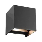PAULMANN Oprawa elewacyjna CYBO LED SH Zigbee 2x2.5W 2700K 2x155lm IP44 100x100mm 230V antracyt / aluminium
