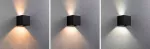 PAULMANN Oprawa elewacyjna CYBO LED SH Zigbee 2x2.5W 2700K 2x155lm IP44 100x100mm 230V antracyt / aluminium