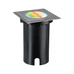 PAULMANN Oprawa dogruntowa FLOOR LED SH Zigbee 5W 2700-6500K IP67 kwadratowa 230V stal szlachetna / aluminium