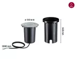 PAULMANN Oprawa dogruntowa FLOOR LED SH Zigbee 5W 2700-6500K IP67 230V stal szlachetna / aluminium