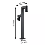 PAULMANN Oprawa ogrodowa KIMU LED 2X8W 2X750lm 3000K IP44 230V antracyt aluminium