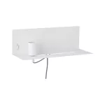 PAULMANN Oprawa ścienna DEVARA E27 max.1x40W USB C 230V biały mat /metal