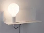 PAULMANN Oprawa ścienna DEVARA E27 max.1x40W USB C 230V biały mat /metal