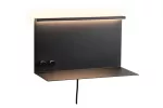 PAULMANN Oprawa ścienna JARINA LED DIM USB-C 6W 540/200lm 3000K 230V czarny mat / metal