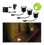 PAULMANN Oprawa dogruntowa Plug & Shine FLOOR zestaw 3x4.5W 2200K IP67 24V antracyt / stal nierdzewna