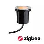 PAULMANN Oprawa dogruntowa Plug & Shine FLOOR SH Zigbee RGBW 4.6W IP65 RGBW 24V czaarny / metal