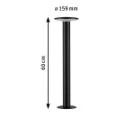 PAULMANN Oprawa ogrodowa Plug & Shine PLATE 600mm SH Zigbee 7W 420lm IP44 24V antracyt / metal