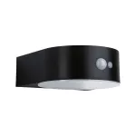 PAULMANN Oprawa elewacyjna EILEEN LED solar PIR 300lm 2200K IP44 czarny / tworzywo sztuczne