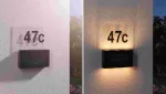 PAULMANN Oprawa elewacyjna NEDA LED numer domu 2200K 18lm + czujnik zmierzchu IP44 antracyt
